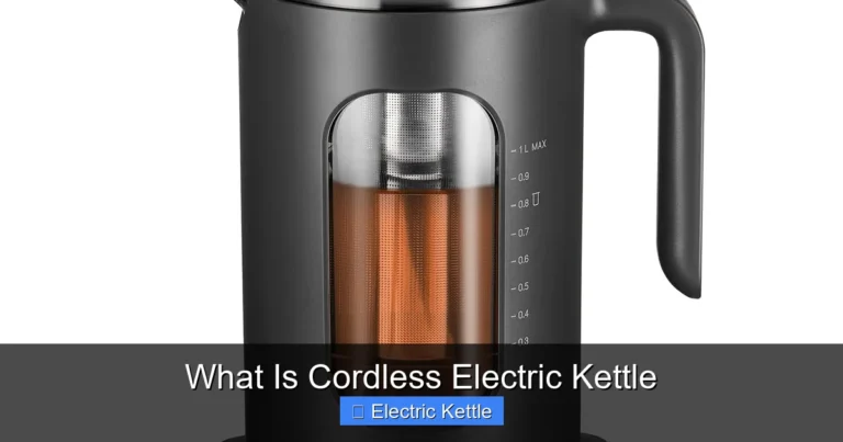 What Is Cordless Electric Kettle