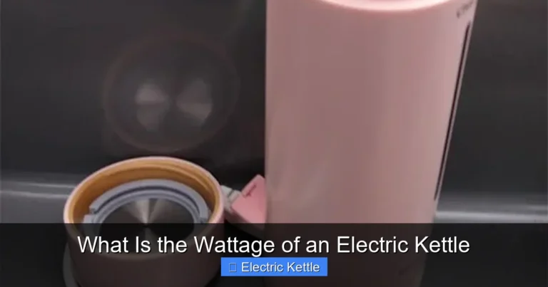 What Is the Wattage of an Electric Kettle