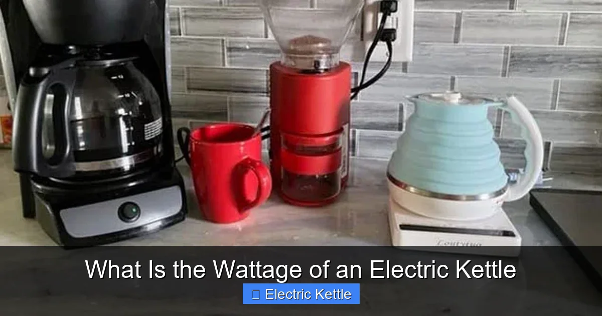 What Is the Wattage of an Electric Kettle
