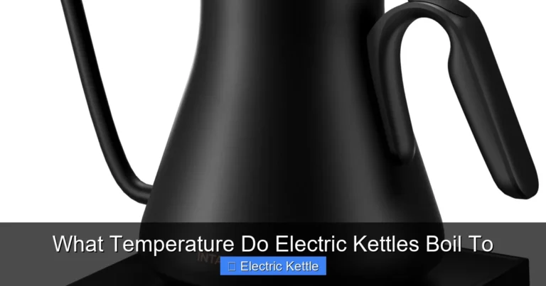 What Temperature Do Electric Kettles Boil To