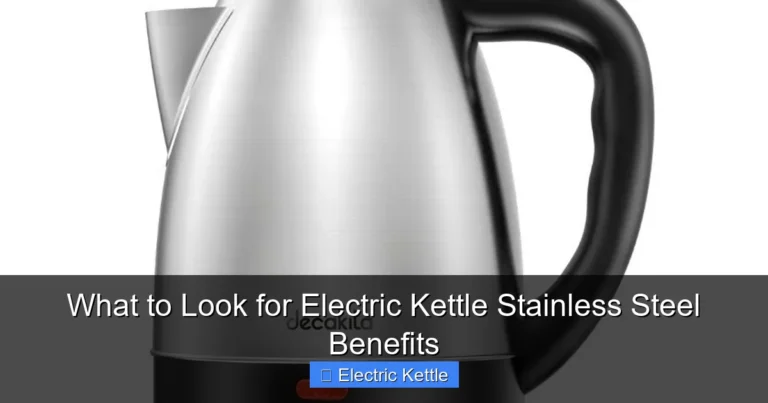 What to Look for Electric Kettle Stainless Steel Benefits