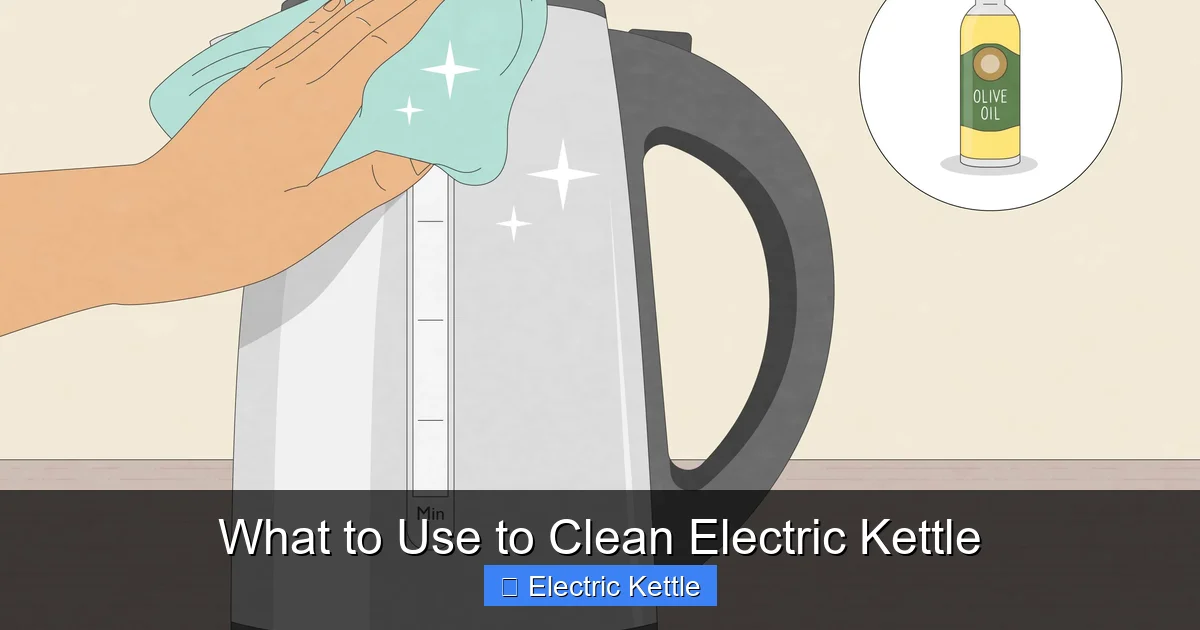 What to Use to Clean Electric Kettle