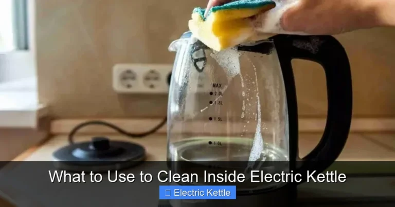 What to Use to Clean Inside Electric Kettle