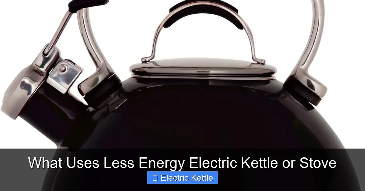 What Uses Less Energy Electric Kettle or Stove