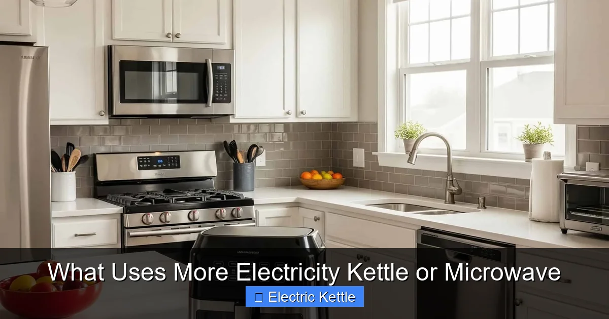 What Uses More Electricity Kettle or Microwave