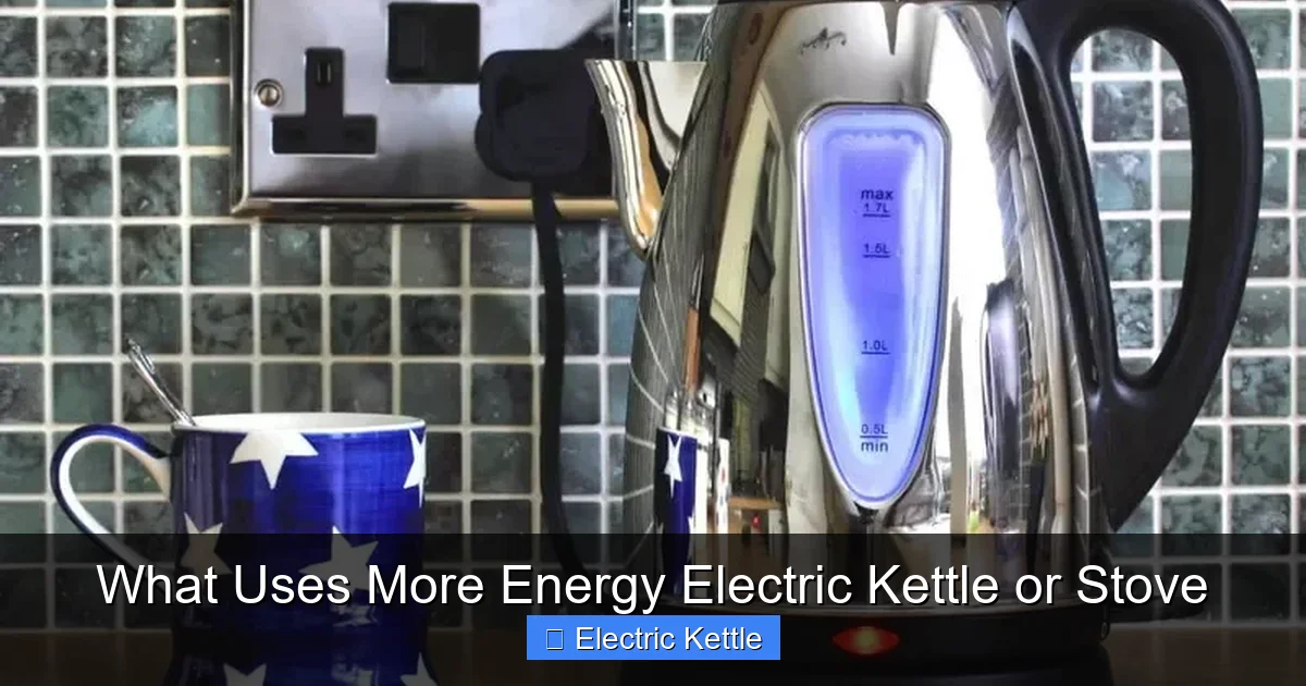What Uses More Energy Electric Kettle or Stove