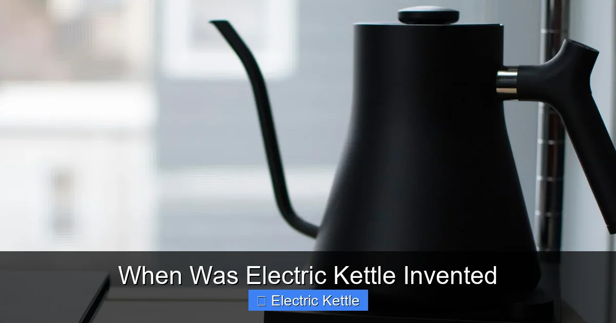 When Was Electric Kettle Invented