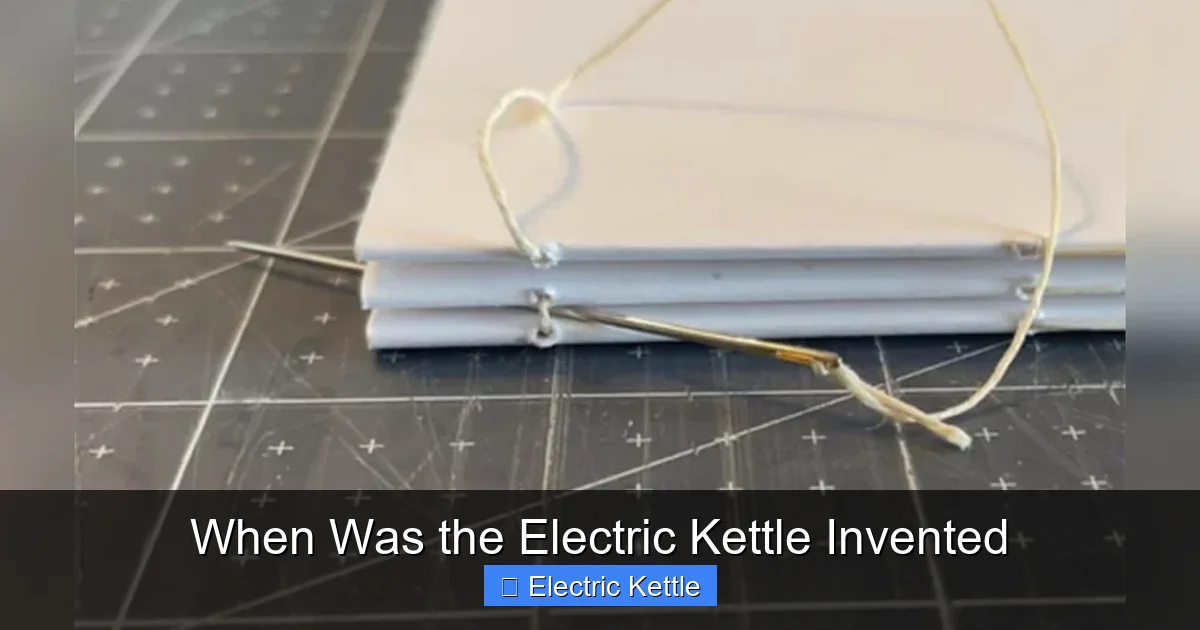 When Was the Electric Kettle Invented