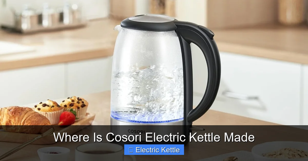 Where Is Cosori Electric Kettle Made