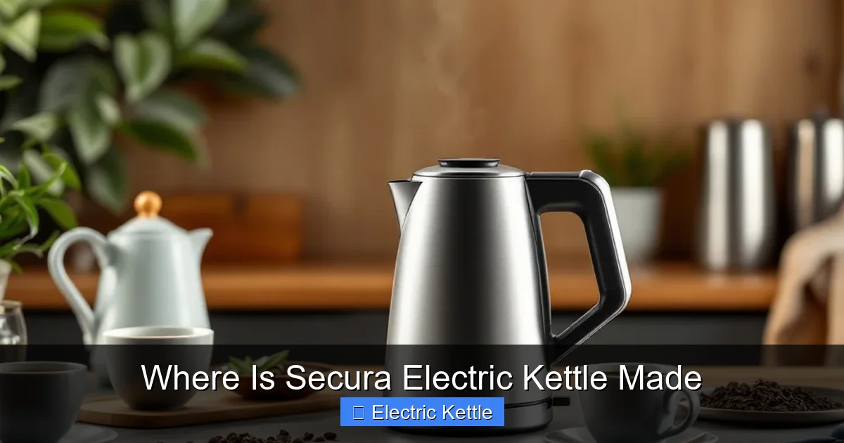 Where Is Secura Electric Kettle Made