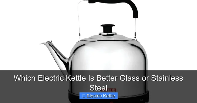 Which Electric Kettle Is Better Glass or Stainless Steel
