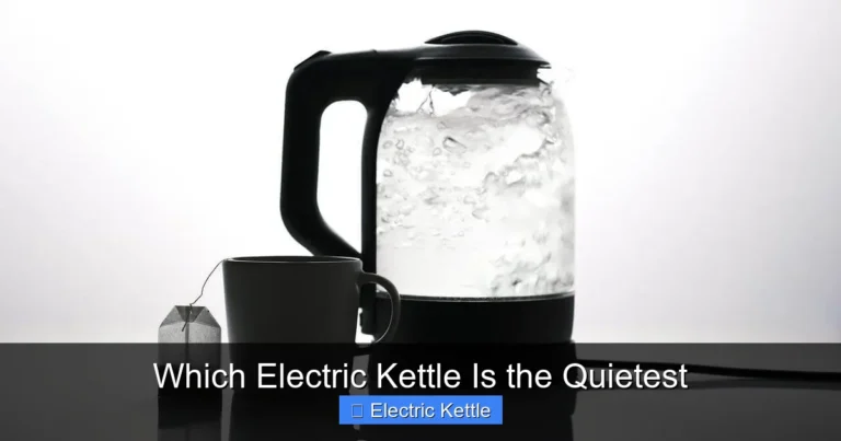 Which Electric Kettle Is the Quietest