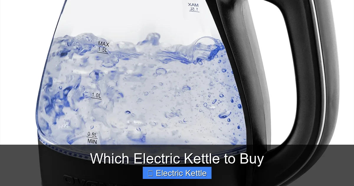 Which Electric Kettle to Buy