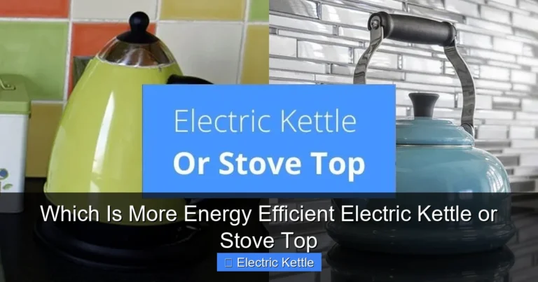 Which Is More Energy Efficient Electric Kettle or Stove Top