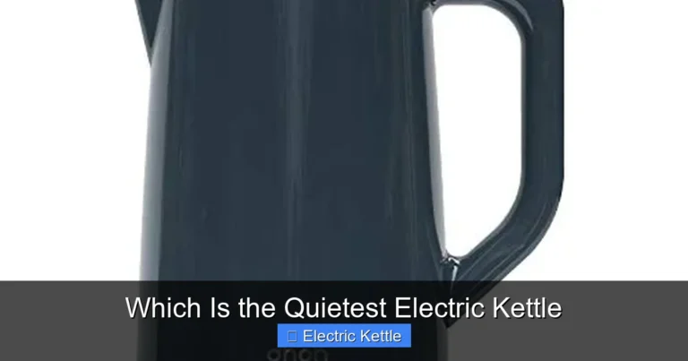 Which Is the Quietest Electric Kettle