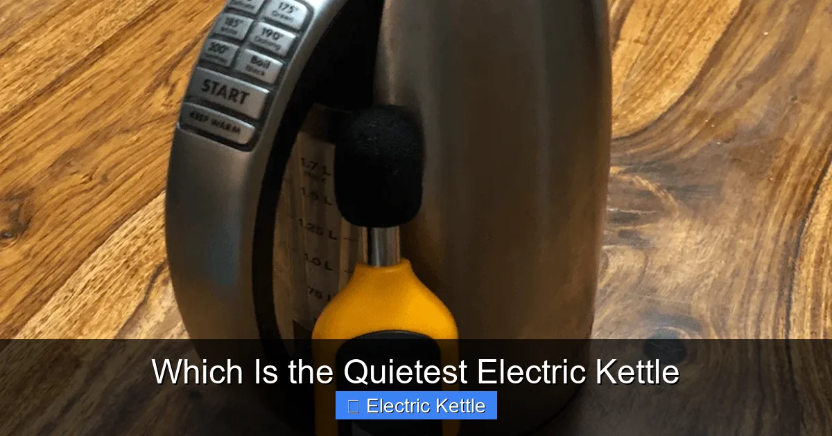 Which Is the Quietest Electric Kettle