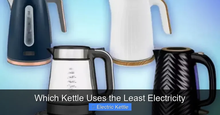 Which Kettle Uses the Least Electricity