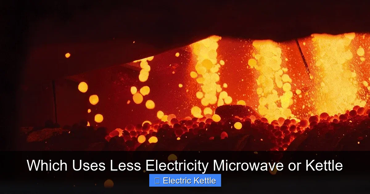 Which Uses Less Electricity Microwave or Kettle