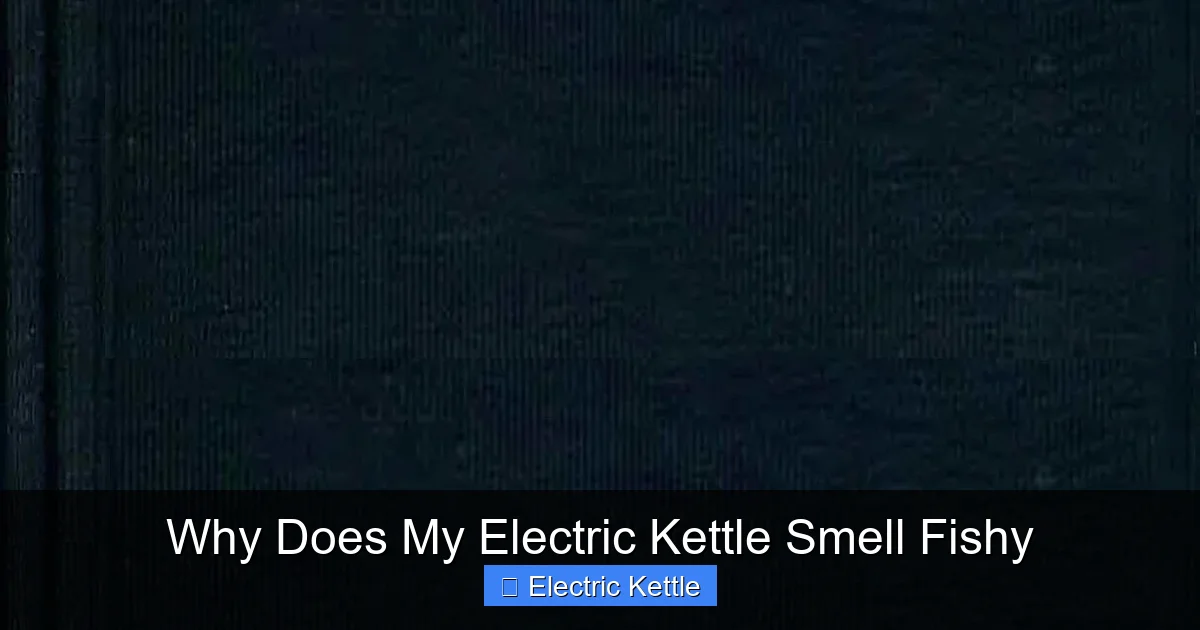 Why Does My Electric Kettle Smell Fishy