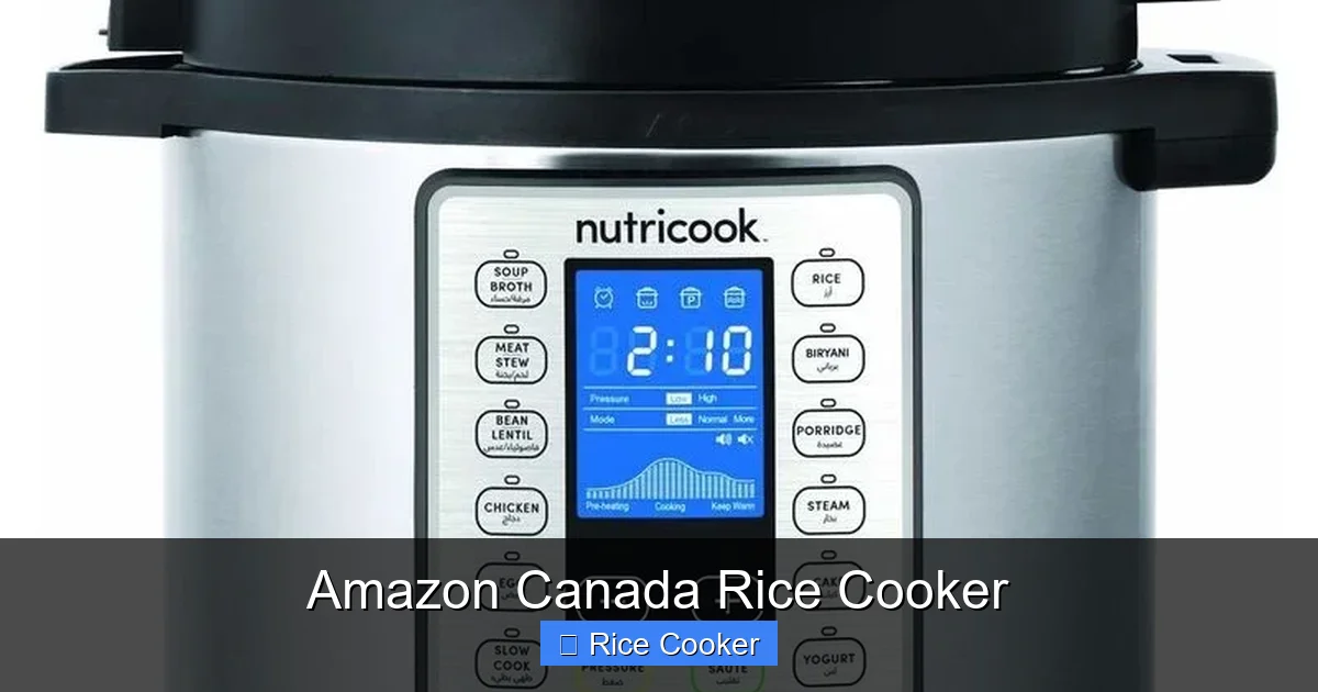 Amazon Canada Rice Cooker