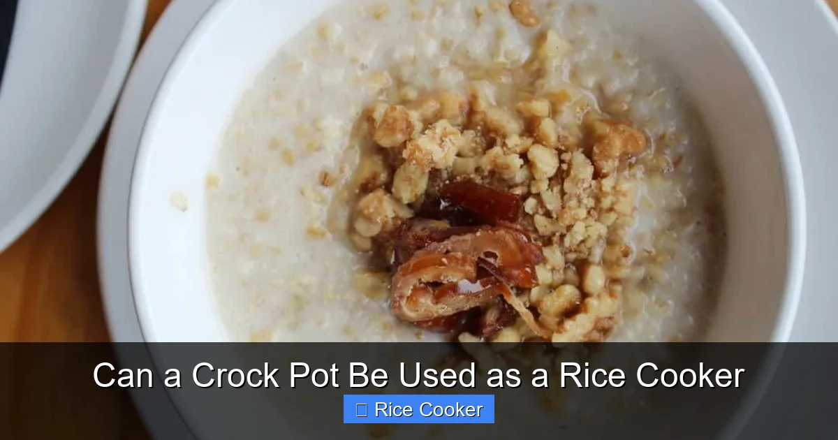 Can a Crock Pot Be Used as a Rice Cooker