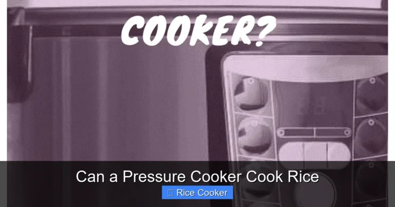 Can a Pressure Cooker Cook Rice