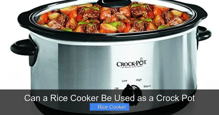 Can a Rice Cooker Be Used as a Crock Pot
