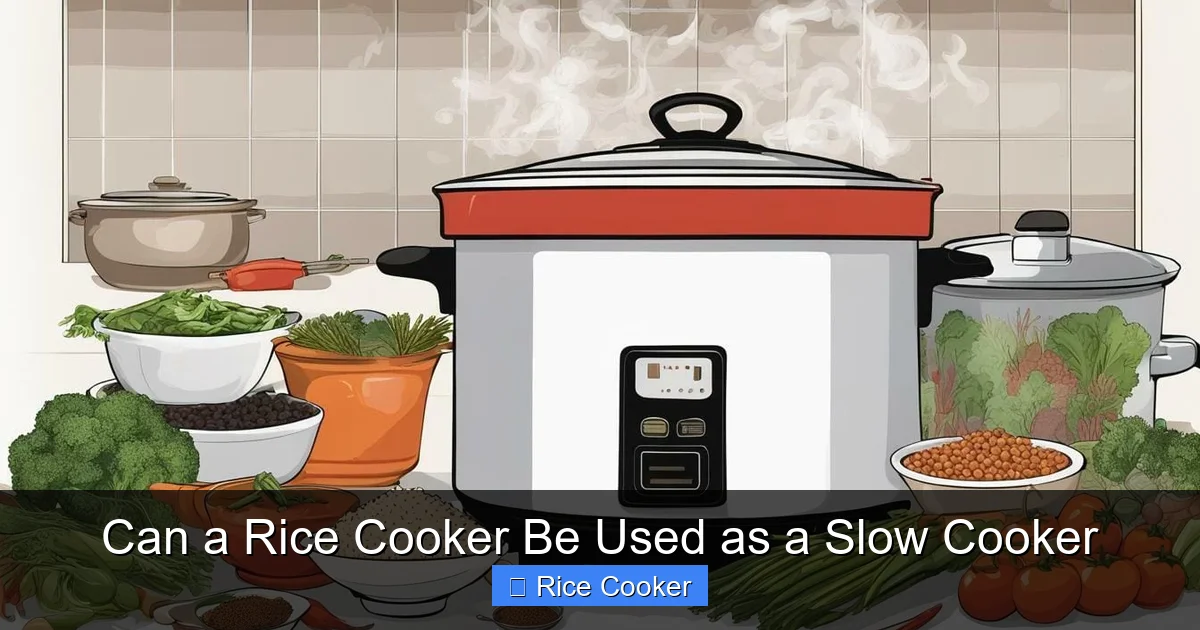 Can a Rice Cooker Be Used as a Slow Cooker