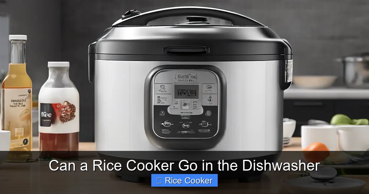 Can a Rice Cooker Go in the Dishwasher