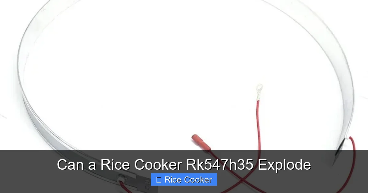 Can a Rice Cooker Rk547h35 Explode