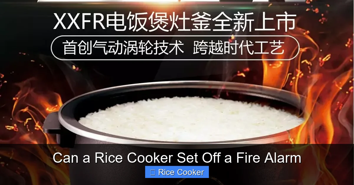 Can a Rice Cooker Set Off a Fire Alarm