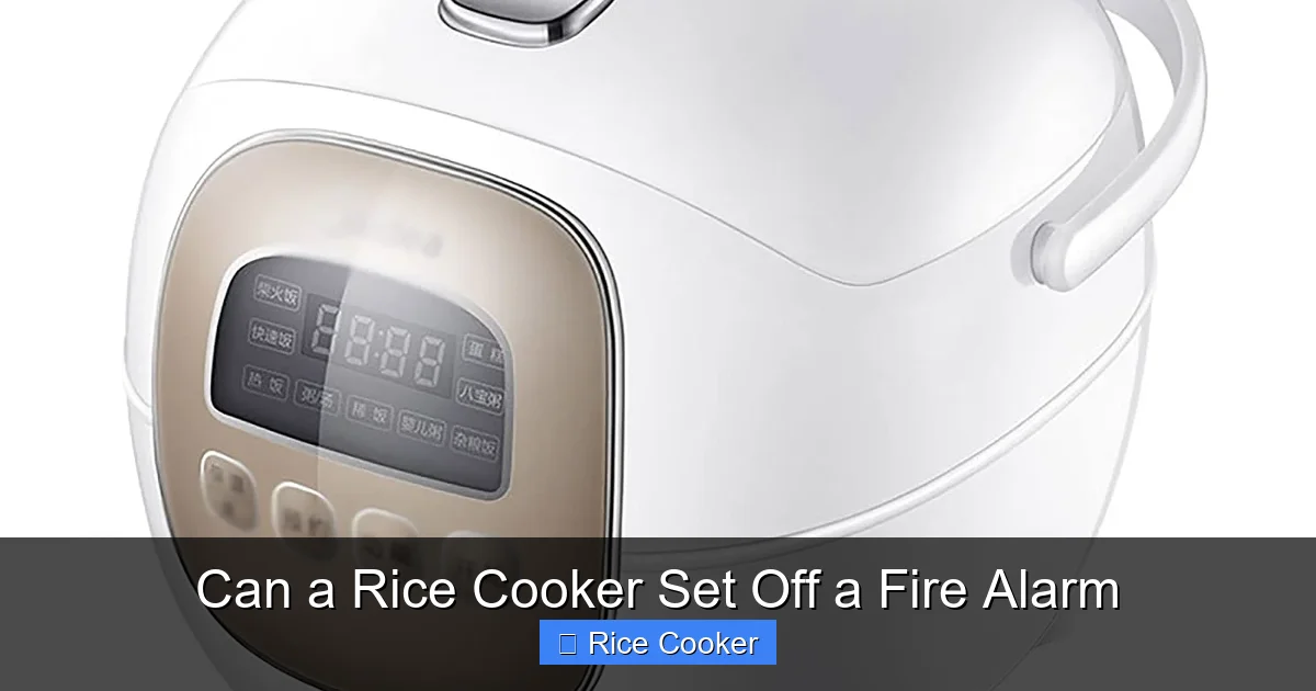 Can a Rice Cooker Set Off a Fire Alarm