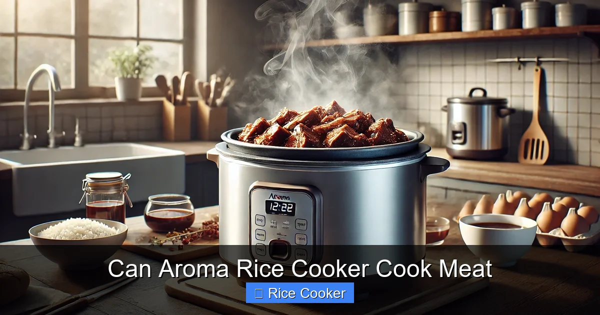 Can Aroma Rice Cooker Cook Meat