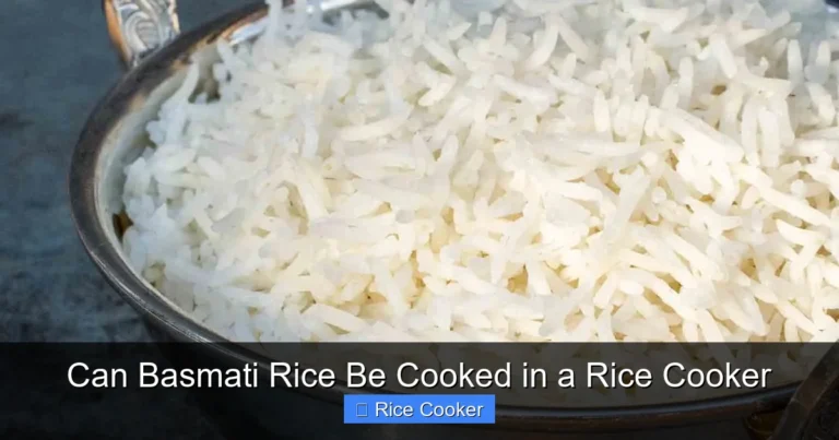 Can Basmati Rice Be Cooked in a Rice Cooker