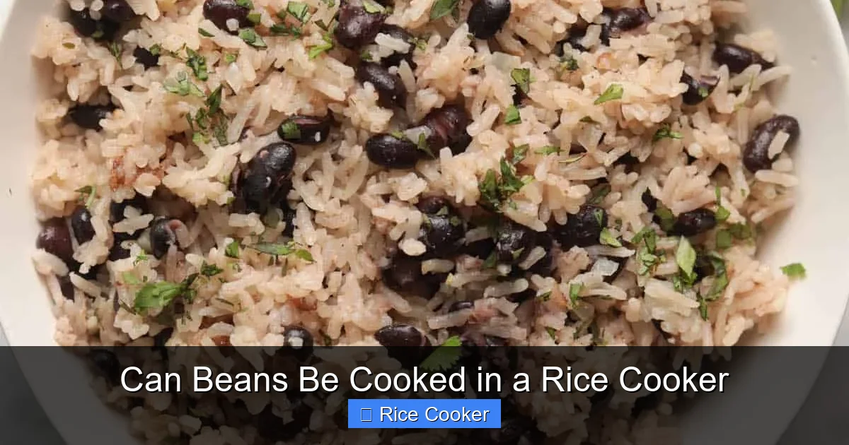 Can Beans Be Cooked in a Rice Cooker