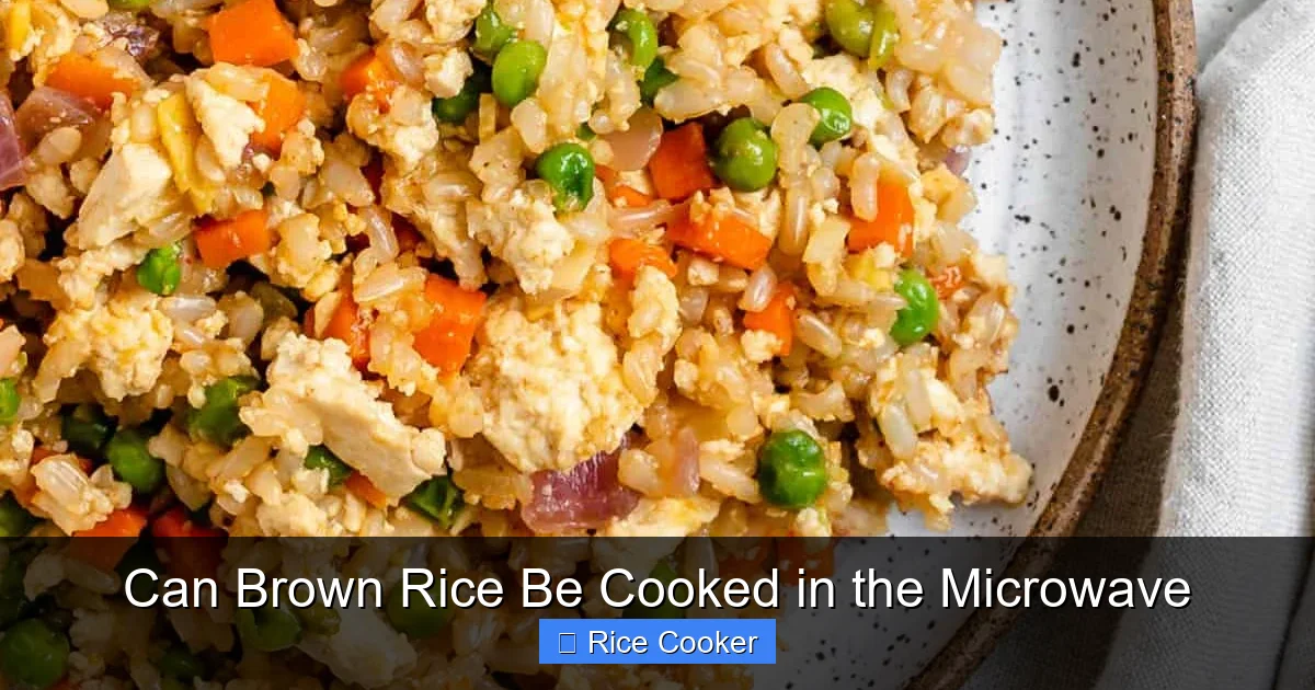 Can Brown Rice Be Cooked in the Microwave