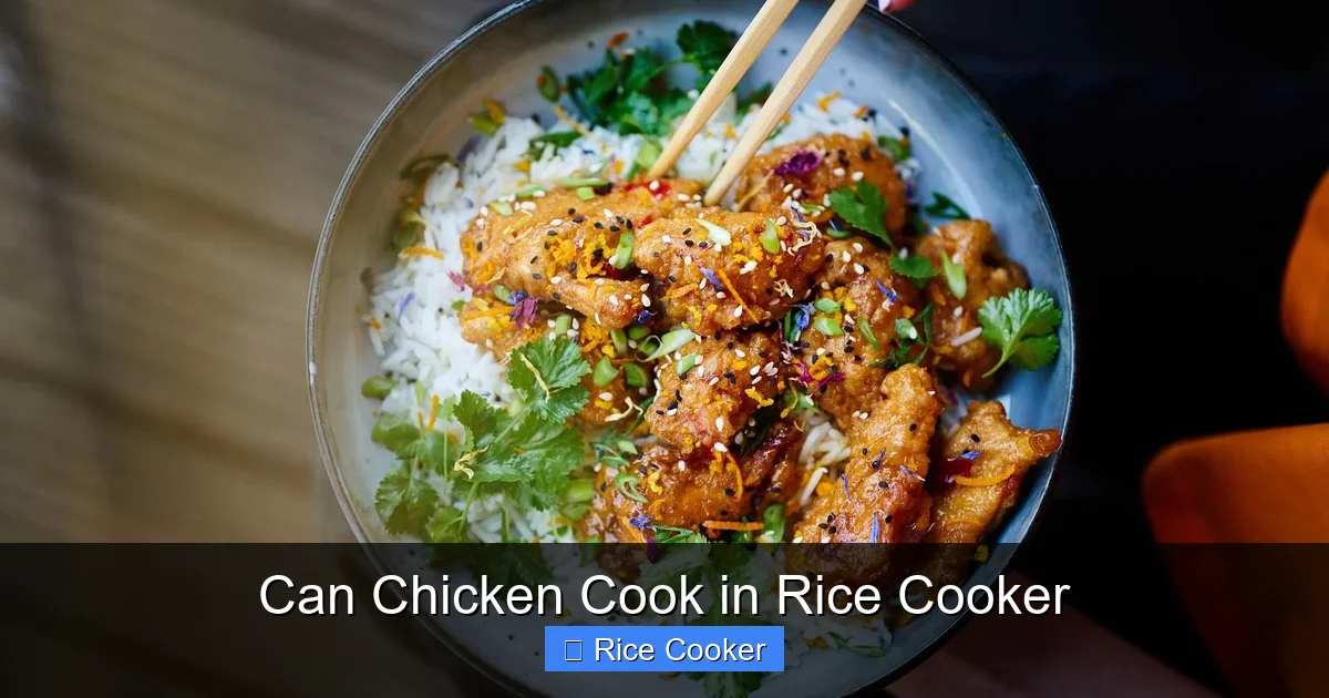 Can Chicken Cook in Rice Cooker