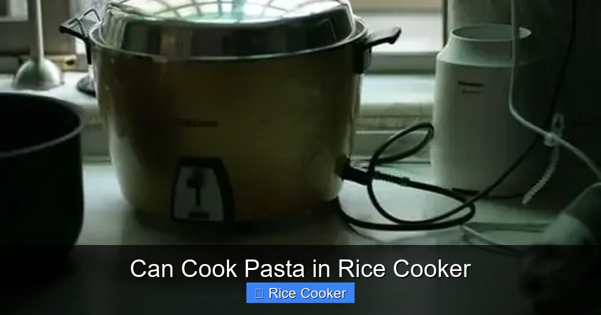 Can Cook Pasta in Rice Cooker