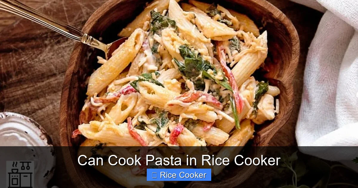 Can Cook Pasta in Rice Cooker