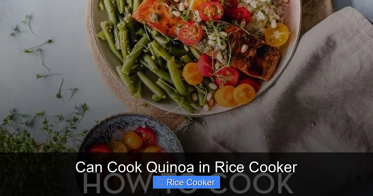 Can Cook Quinoa in Rice Cooker