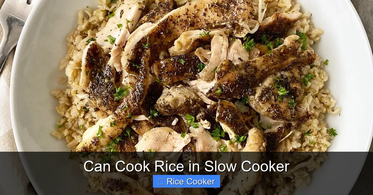 Can Cook Rice in Slow Cooker