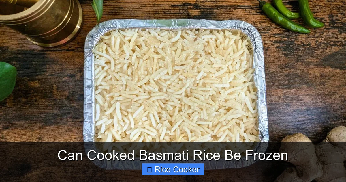 Can Cooked Basmati Rice Be Frozen