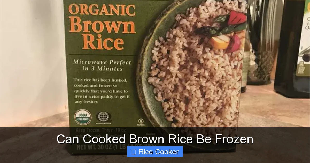 Can Cooked Brown Rice Be Frozen
