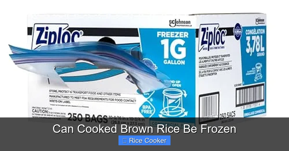 Can Cooked Brown Rice Be Frozen