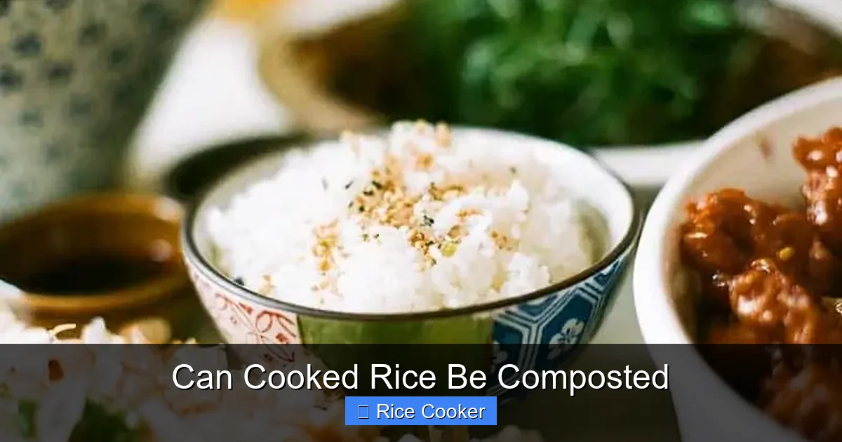 Can Cooked Rice Be Composted