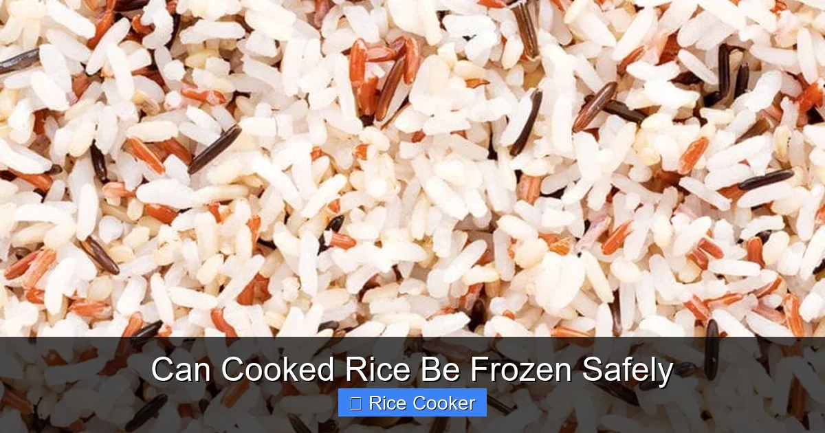Can Cooked Rice Be Frozen Safely
