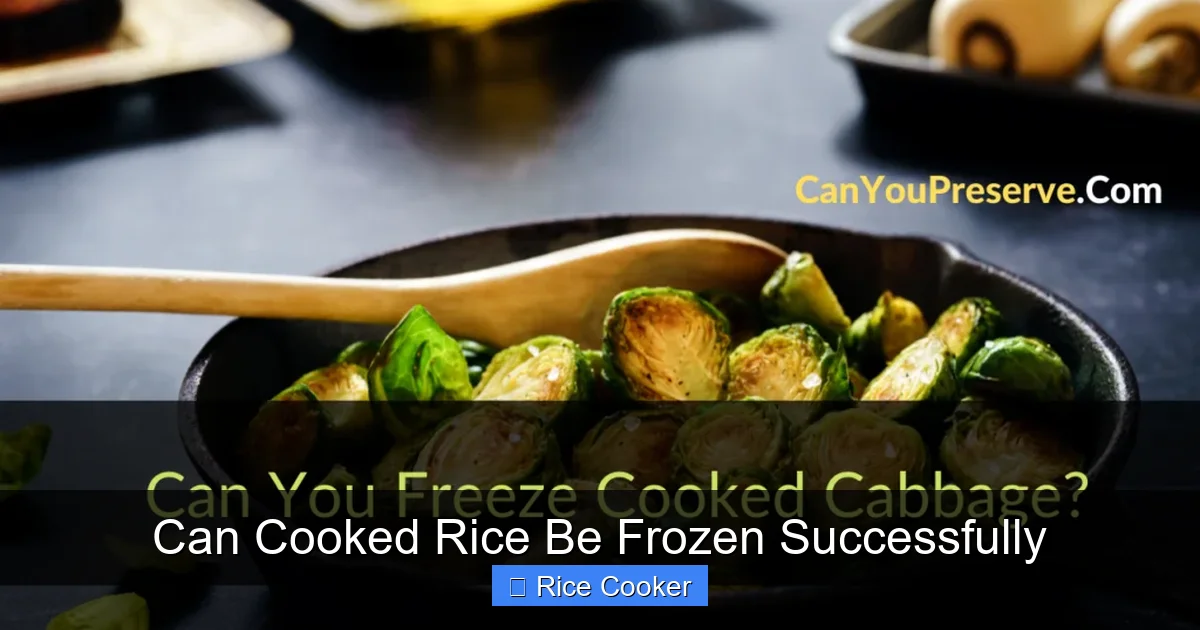 Can Cooked Rice Be Frozen Successfully