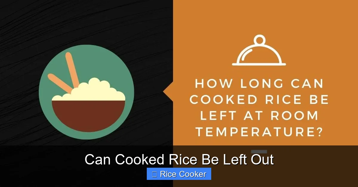 Can Cooked Rice Be Left Out