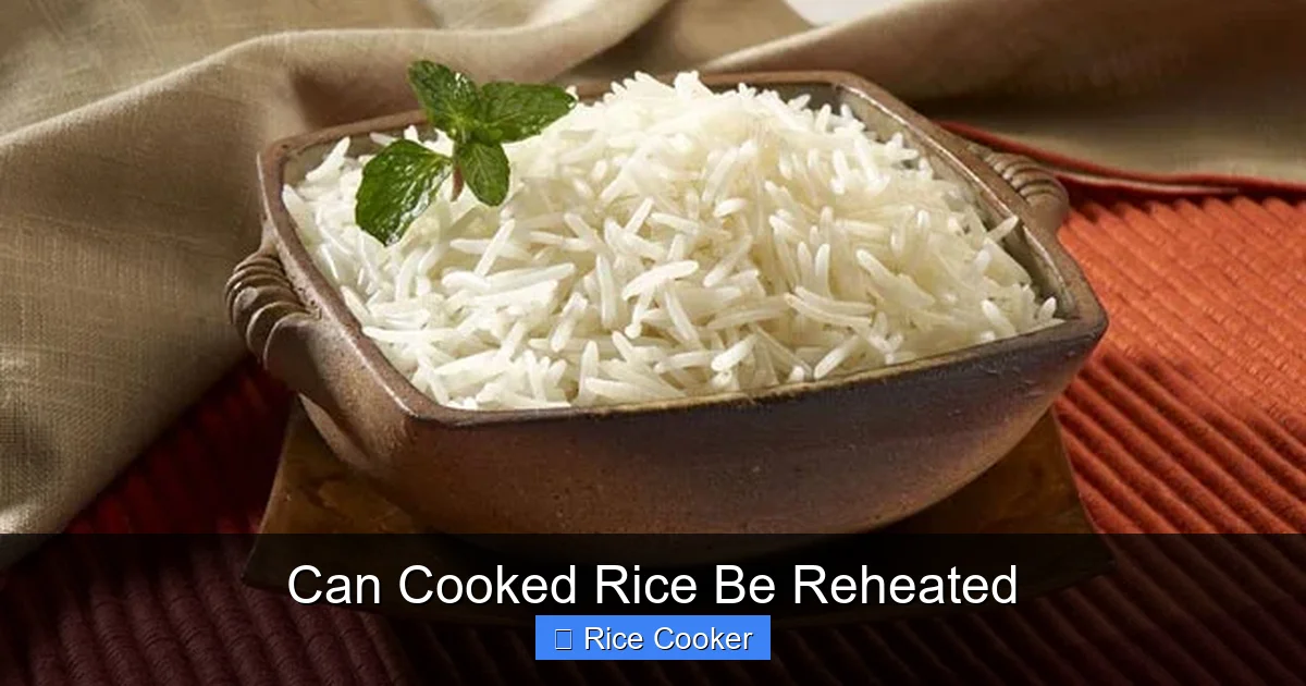 Can Cooked Rice Be Reheated