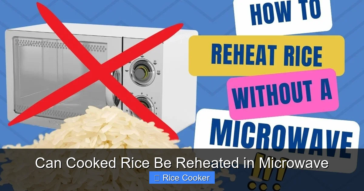 Can Cooked Rice Be Reheated in Microwave